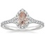 18K White Gold Joy Three-Quarter Coverage Diamond Ring, smalltop view