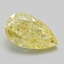 1.46 Ct. Fancy Intense Yellow Pear Lab Grown Diamond