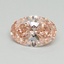 0.51 Ct. Fancy Vivid Pink Oval Lab Grown Diamond