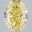 5.05 Ct. Fancy Intense  Yellow Oval Lab Grown Diamond