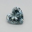 0.32 Ct. Fancy Intense Green Heart Lab Grown Diamond