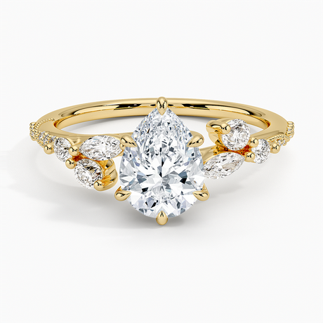 Milgrain Engagement Ring