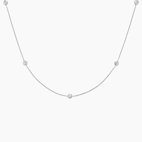 Bezel Diamond Strand Necklace (1/4 ct. tw)