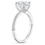 18K White Gold Heritage Pavé Diamond Ring, smallside view