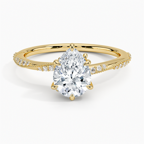 Milgrain Engagement Ring
