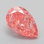 2.66 Ct. Fancy Vivid Pink Pear Lab Grown Diamond