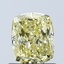 1.05 Ct. Fancy Intense Yellow Cushion Lab Grown Diamond
