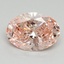3.04 Ct. Fancy Vivid Pink Oval Lab Grown Diamond