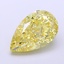 4.69 Ct. Fancy Intense  Yellow Pear Lab Grown Diamond