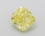 1.16 Ct. Fancy Vivid  Yellow Cushion Lab Grown Diamond