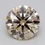 1.55 Ct. Light  Brown Round Lab Grown Diamond