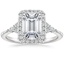 18K White Gold Nadia Halo Diamond Ring (1/4 ct. tw.), smalltop view