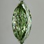4.26 Ct. Fancy Vivid Green Marquise Lab Grown Diamond