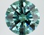 2.63 Ct. Fancy Vivid Bluish Green Round Lab Grown Diamond