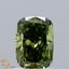 1.06 Ct. Fancy Vivid  Green Cushion Lab Grown Diamond
