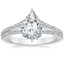 18K White Gold Icon Diamond Ring (1/3 ct. tw.), smalltop view