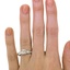 The Patzi Ring, smallzoomed in top view on a hand