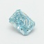 1.06 Ct. Fancy Vivid Greenish Blue Radiant Lab Grown Diamond
