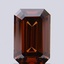1.13 Ct. Fancy Deep Orange Emerald Lab Grown Diamond
