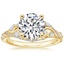18K Yellow Gold Begonia Vine Diamond Ring (1/2 ct. tw.), smalltop view