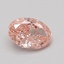 0.90 Ct. Fancy Vivid Pink Oval Lab Grown Diamond