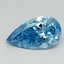 1.00 Ct. Fancy Vivid Blue Pear Lab Grown Diamond