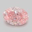 1.50 Ct. Fancy Vivid  Pink Oval Lab Grown Diamond