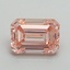 1.23 Ct. Fancy Vivid Pink Emerald Lab Grown Diamond