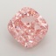 4.21 Ct. Fancy Vivid Pink Cushion Lab Grown Diamond