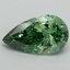 4.26 Ct. Fancy Vivid Green Pear Lab Grown Diamond