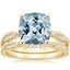 18KY Aquamarine Petite Luxe Twisted Vine Bridal Set (1/2 ct. tw.), smalltop view