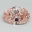9.64 Ct. Fancy Vivid Pink Oval Lab Grown Diamond
