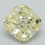 1.66 Ct. Fancy Yellow Cushion Lab Grown Diamond