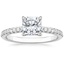 18K White Gold Bliss Diamond Ring, smalltop view