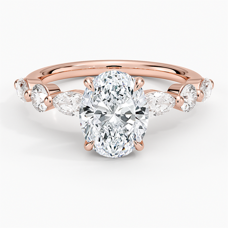 14K Rose Gold Grand Versailles Diamond Ring
