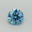 0.40 Ct. Fancy Vivid Blue Round Lab Grown Diamond
