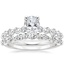 18K White Gold Luxe Marseille Diamond Ring with Versailles Diamond Ring (3/8 ct. tw.)