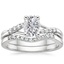 PT Moissanite Chamise Diamond Bridal Set, smalltop view