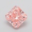 4.02 Ct. Fancy Vivid  Pink Radiant Lab Grown Diamond