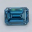 3.04 Ct. Fancy Vivid Malibu Blue Emerald Lab Grown Diamond