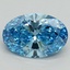 2.01 Ct. Fancy Vivid Blue Oval Lab Grown Diamond
