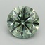 2.06 Ct. Fancy Vivid Green Round Lab Grown Diamond