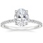 18K White Gold Arctica Diamond Ring, smalltop view