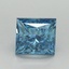 1.51 Ct. Fancy Vivid Blue Princess Lab Grown Diamond