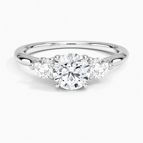 Freesia Three Stone Diamond Ring