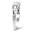 The Jenny Ring, smalltop view on a hand