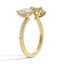 Pear and Round Diamond Open Toi et Moi Ring, smallside view