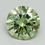 1.50 Ct. Fancy Vivid Green Round Lab Grown Diamond
