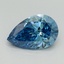 1.76 Ct. Fancy Vivid Blue Pear Lab Grown Diamond