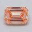 1.03 Ct. Fancy Orange Emerald Lab Grown Diamond